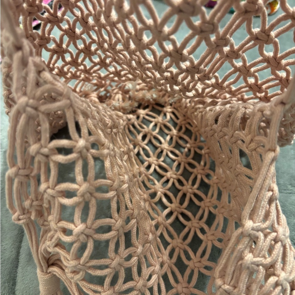 Boho Macrame Beach Bag - Picture 4 of 5